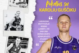 Į Alytų sugrįžtantis Karolis Guščikas: „Esu pasiruošęs atiduoti viską dėl komandos pergalių“