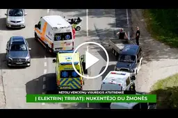 Netoli Venciūnų visureigis atsitrenkė į elektrinį triratį: nukentėjo du žmonės
