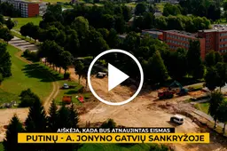 Aiškėja, kada bus atnaujintas eismas Putinų - A. Jonyno gatvių sankryžoje