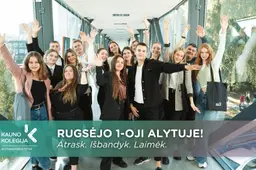 Rugsėjo 1-oji Alytuje: studijos, eksperimentai ir prizai su Kauno kolegijos Alytaus fakultetu