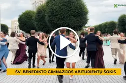 Prisiminkime: Alytaus Šv. Benedikto gimnazijos abiturientų atsisveikinimo šokis