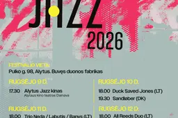 Rugsėjo 10–12 dienomis Alytus gyvens džiazo ritmu