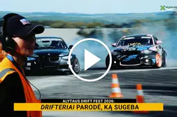 Alytaus Drift Fest: driftas, moto akrobatai ir show Off VIDEO