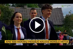 Rugsėjo 1-oji Alytaus rajone: apie 1550 mokinių pradėjo naujus mokslo metus