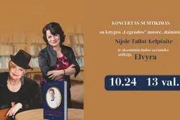 Koncertas-susitikimas su knygos „Legendos“ autore, dainininke Nijole Tallat-Kelpšaite ir aksominio balso savininke, atlikėja Elvyra