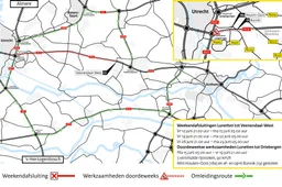 Omleidingskaart - A12 Lunetten - Veenendaal FASE1_NL_X
