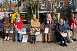 Stil Protest voor Palestina - 1