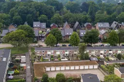 Luchtfoto van de wijk Kerschoten in Apeldoorn bij bericht over het warmtenet