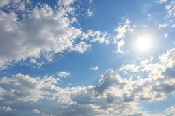 weer wolk zon