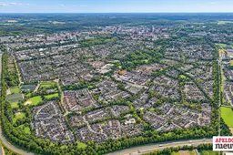 Apeldoorn van boven in het groen