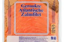Gerookte Atlantische zalmfilet (200 gram) Waarschuwing NVWA