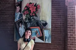 ArtEZ.Red Deer Route.Schilderij Zoe
