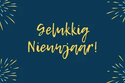 Kleurrijk Vuurwerk Nieuwjaar Wenskaart