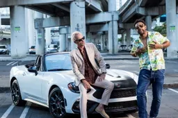 Abarth 124 spider protagonista di Gotta Get Back My Baby, con Sting e Shaggy