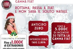 Fiat: fino a 5 mila euro di incentivi su tutta la gamma
