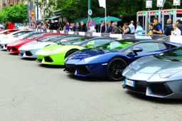 Foto - Partenza Grande Giro Lamborghini 50° Anniversario