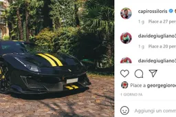 Andrea Iannone sfodera su Instagram la sua nuova Ferrari 488 Pista