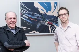 Jaguar F-Type Cuopé: l'artista Tim Layzell la immortala su tela