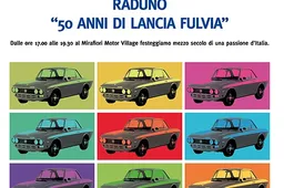 Raduno 50 anni Lancia Fulvia: Sabato 7 settembre al Mirafiori Motor Village
