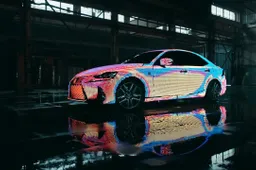 Lexus stupisce con la IS ricoperta di LED [VIDEO]