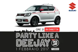Suzuki Ignis al 35° compleanno di Radio Deejay