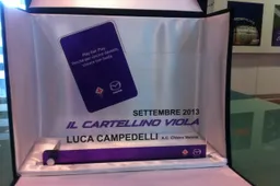 Mazda premia il Presidente del Chievo con il "Cartellino viola"