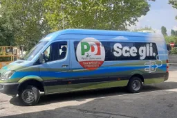 Pulmino elettrico PD: si scarica e Letta fa tardi al comizio