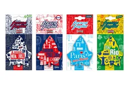 Arexons Fresca Foglia rivisitata con le immagini di quattro città