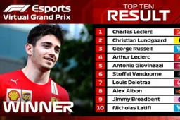 Charles Leclerc si impone all'esordio nel mondo degli ESports