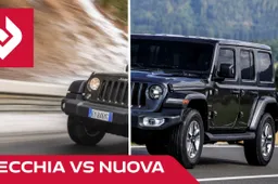 Jeep Wrangler vecchia e nuova a confronto