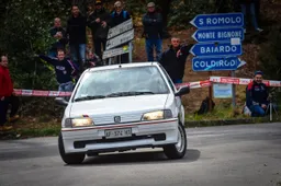 Al Rallye Sanremo con la Peugeot 106 Rallye