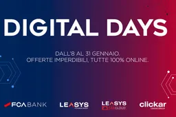 Digital Days: gli sconti di FCA Bank e Leasys proseguono dopo le feste