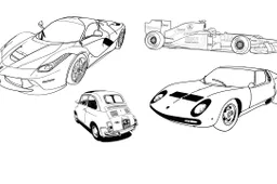 Disegni da colorare: automobili | Pagine da stampare