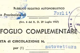 Documento Unico di Circolazione: per i veicoli storici nessun cambiamento