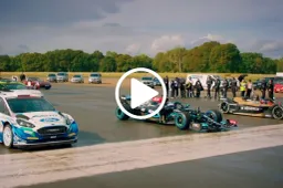 Chi vince in accelerazione, sul bagnato, tra una F1, una Formula E e una WRC 4x4?