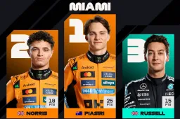 Top e Flop F1 Gp di Miami: “Tripletta Piastri, ancora sprofondo Rosso”