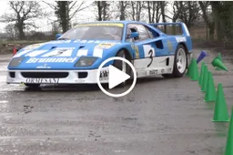 Ferrari F40 farmkhana: sai cosa vuol dire derapare? [VIDEO]