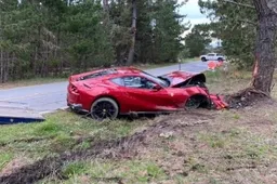 Dopo un incidente, questa Ferrari 812 Superfast verrà rottamata
