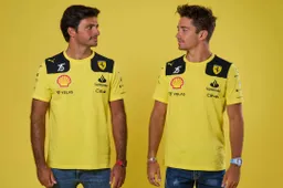 Ferrari gialla a Monza, l'indizio nelle T-Shirt di Leclerc e Sainz