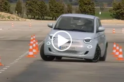 Fiat 500 elettrica: il test dell’Alce non la spaventa [VIDEO]