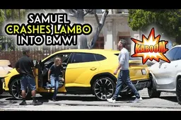 Ben Affleck, il figlio di 10 anni sale su una Urus e urta una BMW [VIDEO]