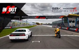 Andrea Iannone sfida la Dodge Challenger per aprire la seconda stagione di IN//OUT [VIDEO]