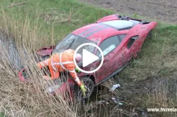 Una Ferrari 488 Pista esce di strada: pronta per la discarica [VIDEO]