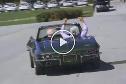 Joe Biden: il burnout con Jay Leno e la Chevrolet Corvette Stingray [VIDEO]