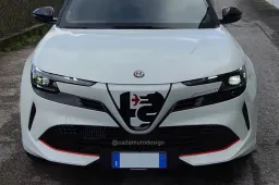 Alfa Romeo Junior: la mascherina in tinta con la carrozzeria fa discutere