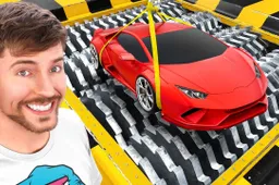 La follia di MrBeast: la Lamborghini finisce nel trituratore [VIDEO] 