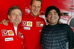 Maradona e il motorsport: l'amicizia con Schumi e tanti altri campioni