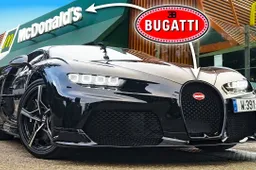 Con la Bugatti al McDonald's: che fatica per un pacchetto di patatine! [VIDEO]