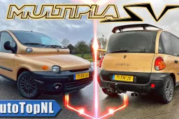 Fiat Multipla SV: con alettone e quattro scarichi si lancia in Autobahn [VIDEO]