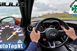 Alfa Romeo Giulia Quadrifoglio: 510 CV in Autobahn [VIDEO]